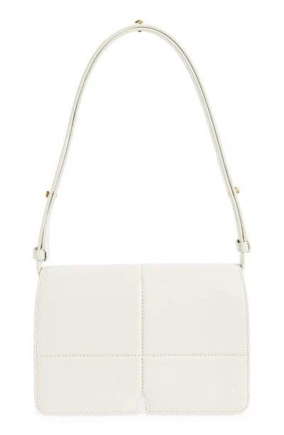 Burberry Snip Leather Crossbody Bag In White
