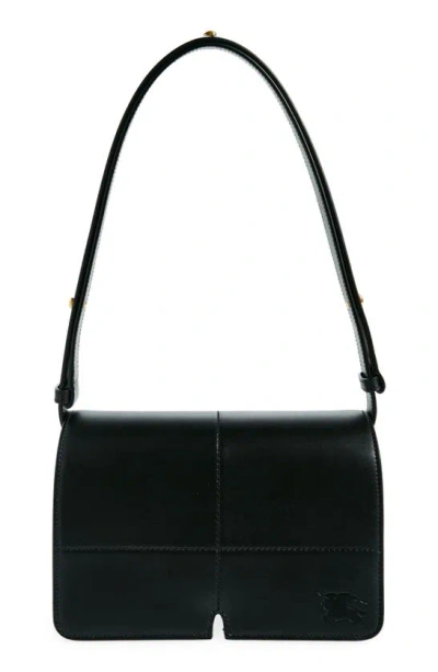 Burberry Snip Leather Crossbody Bag In Black