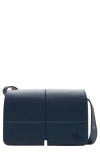 Burberry Snip Leather Shoulder Bag In Nero