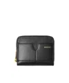 Burberry Snip Logo-stamp Leather Wallet In Black