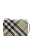 Burberry Snip Check Jacquard Shoulder Bag In Neutral
