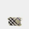 Burberry Women Embroidered Canvas Snip Crossbody Bag In Beige