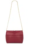Burberry Snip Soft Clutch In Ruby