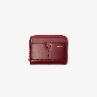 Burberry Snip Zip Wallet In Red