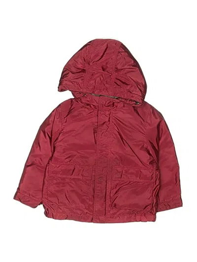 Pre-owned Burberry Babies' Snow Jacket In Red