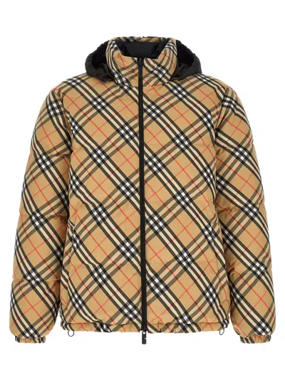 Burberry Snowdon Down Jacket In Beige