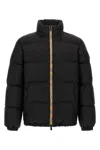 Burberry Men Snowdown Down Jacket With Checked Profile In Black