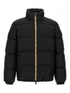 Burberry Men Snowdown Down Jacket With Checked Profile In Black