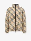 Burberry Snowdon Traditional Check Reversible Jacket In Nude