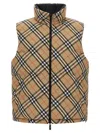 Burberry Snoshill Reversible Check Puffer Gilet Clothing In Multi