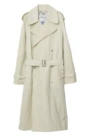 Burberry Long Trench In Neutral