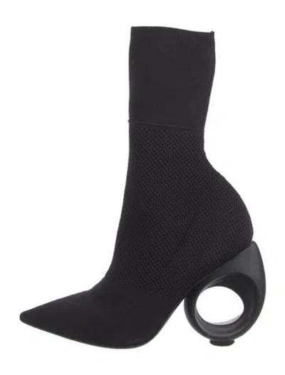 Pre-owned Burberry Sock Boots In Black