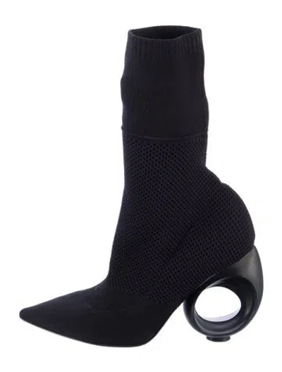 Pre-owned Burberry Sock Boots In Black