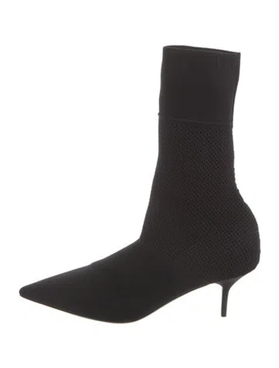 Pre-owned Burberry Sock Boots In Black