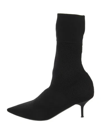 Pre-owned Burberry Sock Boots In Black