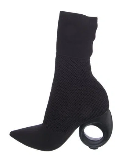 Pre-owned Burberry Sock Boots In Black