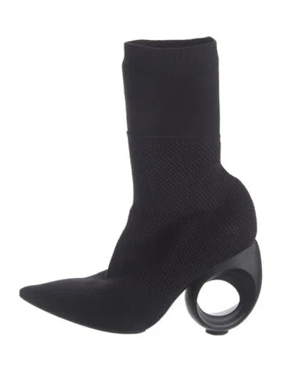Pre-owned Burberry Sock Boots In Black