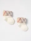 Burberry Socks Baby  Kids Color Yellow Cream In Yellow Cream