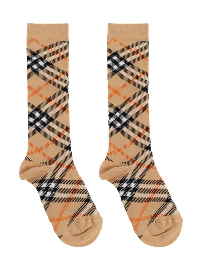 Burberry Socks In Brown