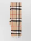 Burberry Soft Checked Cashmere Scarf With Fringed Edges