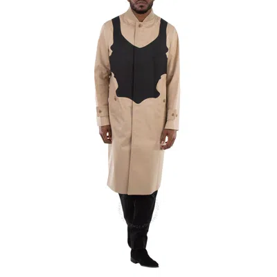 Burberry Soft Fawn Cotton Gabardine Reconstructed Print Car Coat In Neutral