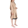 Burberry Soft Fawn Cotton Twill Contrast Cape Detail Double-breasted Trench Coat In Soft Fawn