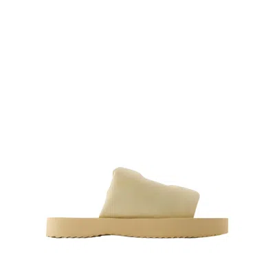 Burberry Woman Sandals Beige Size 8 Lambskin In Brown