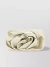 Burberry Ivory Nappa Leather Rose Clutch