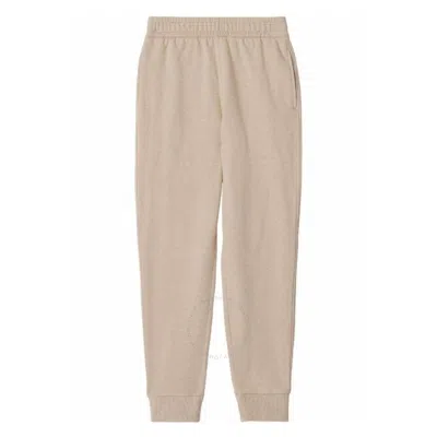 Burberry Soft Taupe Larkan Logo Embroidered Track Pants In Neutral