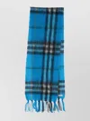 Burberry Soft Textured Scarf Fringed Edges