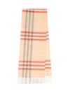 Burberry Soft Woven Scarf With Plaid Pattern