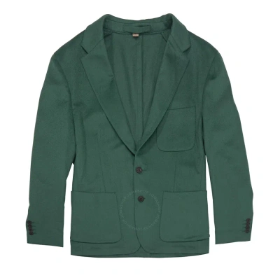 Burberry Soho Fit Single-breasted Blazer Jacket In Green