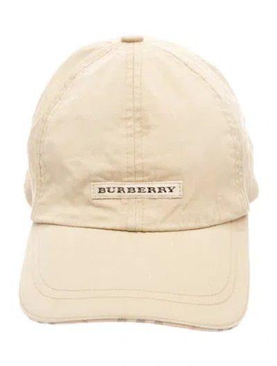 Pre-owned Burberry Solid Baseball Cap In Neutrals