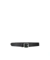 Burberry Solid Colour Belt In Black