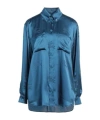 Burberry Solid Colour Shirts  Blouses In Blue
