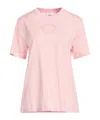 Burberry Solid Colour T-shirts In Pink