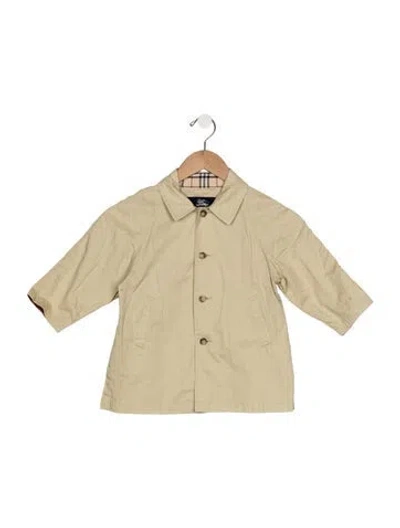 Pre-owned Burberry Babies' Solid Jacket In Neutral