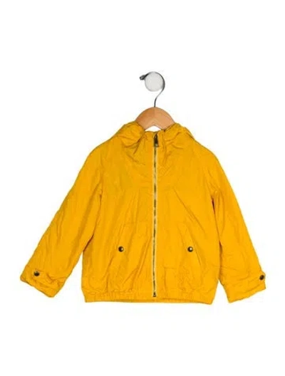 Pre-owned Burberry Babies' Solid Jacket In Yellow
