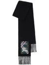 Burberry Men Check Label Cashmere Scarf