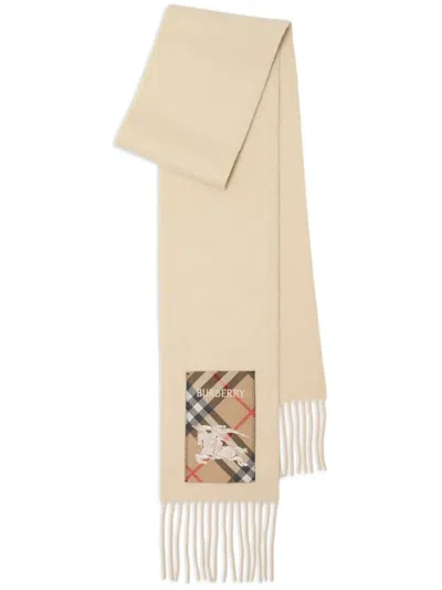 Burberry Solid Label Scf Scarve In Nutmeg