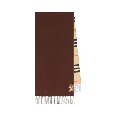 Pre-owned Burberry Solid To Gc Scarf 'sand' | Tan | Men's Size Onesize In Brown