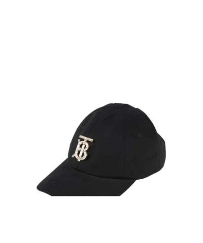 Burberry Solid-color Baseball Cap In Black
