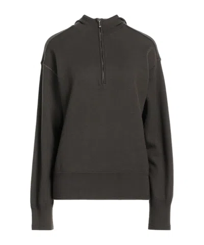 Burberry Solid-color Hooded Knit Jacket In Brown