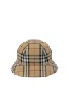 Burberry Vintage Check Bucket Hat In Beige