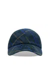 Burberry Ekd Check Baseball Cap In Black