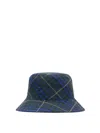 Burberry Men's Ekd Check Bucket Hat In Black