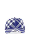 Burberry Embroidered Polyester Blend Baseball Cap In Blue