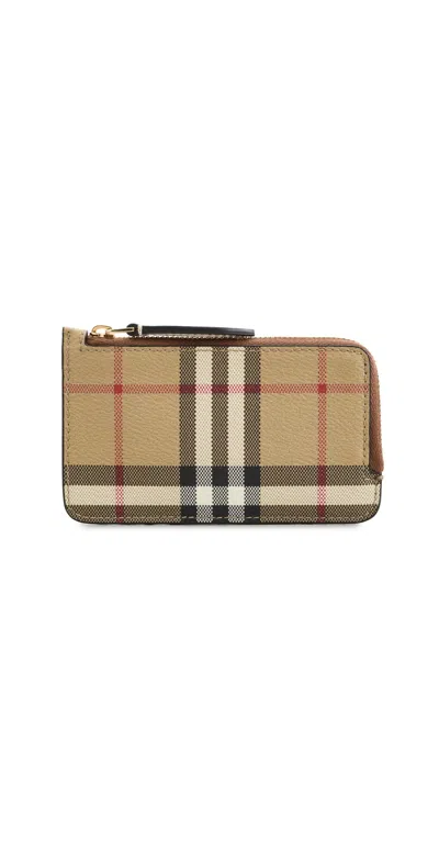 Burberry Somerset Card Case Vintage Check/briar Brown