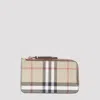 Burberry Somerset Zip Credit Card Case In Brown