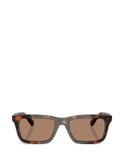 Burberry Sonnenbrille Mit Eckigem Gestell In Brown